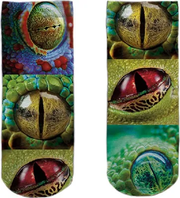 Produktbild von Socken Reptilienaugen, Strümpfe Socke, Reptilien Tiere Echsen