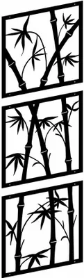 Image de Décor AD53, BAMBUS, noir structuré