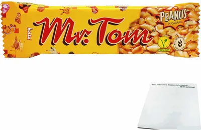 Produktbild von Mr.Tom Peanuts (40g Riegel) + usy Block