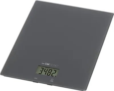 Image de CLATRONIC 264025 CLATRONIC Balance de cuisine KW 3820, verre, gris