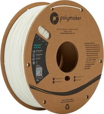 Image de Polymaker PolyLite PLA PRO, couleur:blanc, taille du filament:1.75mm, poids:1 kg