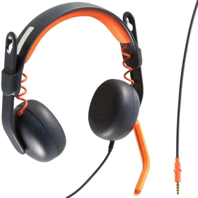 Zdjęcie produktu dla Logitech Zone Learn, Przewodowa, Edukacja, 154,5 g, Zestaw słuchawkowy, Niebieski, Pomarańczowy
