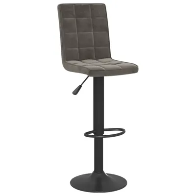 Produktbild von vidaXL Barhocker Dunkelgrau Samt