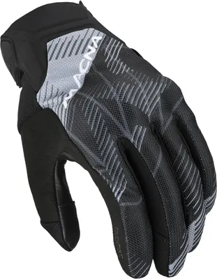 Image de Gants de moto Macna Obtain en cuir, beige/gris, taille S