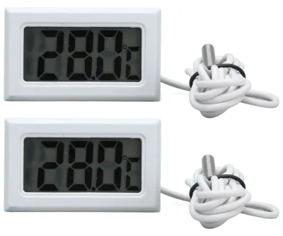 Zdjęcie produktu dla Dwuczęściowy elektroniczny termometr cyfrowy, termostat, urządzenie do pomiaru temperatury, aktualizacja danych co 2 sekundy z funkcją ProbeWhite