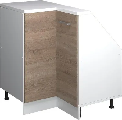 Zdjęcie produktu dla Szafa skosna Szafka narożna Vicco Rion Sonoma 75.6 x 81.6 cm z 1 drzwiami, Model 58638