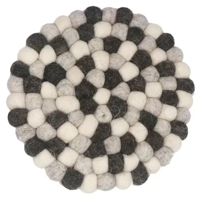 Filzuntersetzer rund, 20 cm, grau, für Töpfe & Tassen