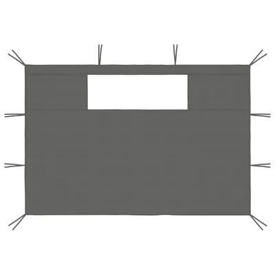 Immagine prodotto di vidaXL Padiglione pareti laterali con finestre 2 pz. Antracite