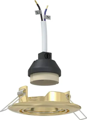 Obrázek produktu pro vidaXL Spotlight 12 ks zlaté 9 x 9 x 2,5 cm kovové
