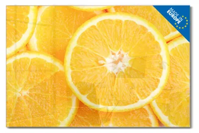 Produktbild von banjado Magnettafel aus Glas, beschreibbar, 60x40cm groß, ESG Sicherheitsglas mit Motiv Orangenscheiben [MTGQ1 10468]