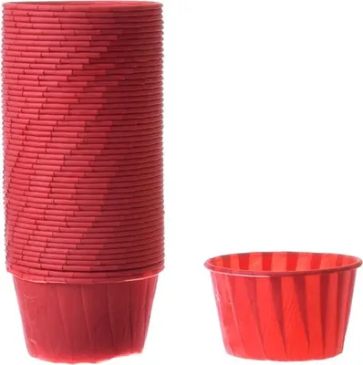 Produktbild von Rote Pappbecher 50x39mm/48St