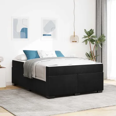 Immagine prodotto di vidaXL Struttura letto con materasso nero 140 x 200 cm in tessuto