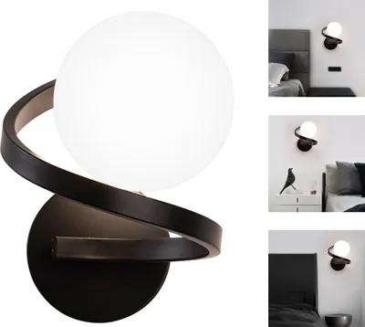 Produktbild von LED Wandleuchte Moderne Wandlampen, Glaswandlampen Für Treppen, Flure, Schlafzimmer, ohne Leuchtmittel, Enthält keine Lichtquelle, G9-Lampenfassung