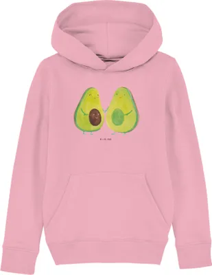 Produktbild von Mr. & Mrs. Panda Kinderpullover Avocado Pärchen 5-6 Jahre (110/116) - Baumwolle Pink - Geschenk, Sweater, Sweatshirt, Kapuzenpullover, Pullover, Hoodie, Hochzeit, Hoody