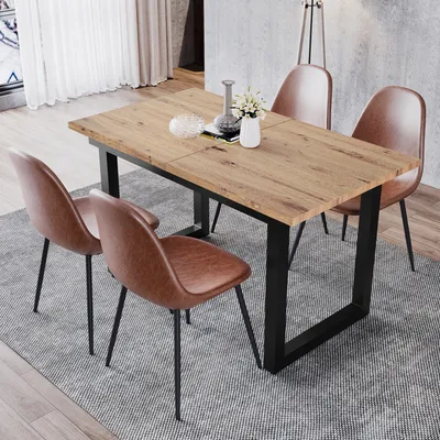 Produktbild von Esstisch, (1-St., 180/80/75 cm), Tischplatte erweiterbar, Esszimmertisch