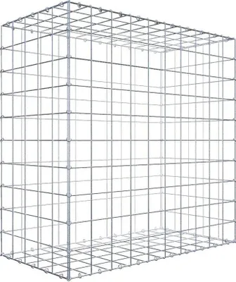Produktbild von Gabione 100 cm x 100 cm x 50 cm (L x H x T), Maschenweite 10 cm x 10 cm, C-Ring