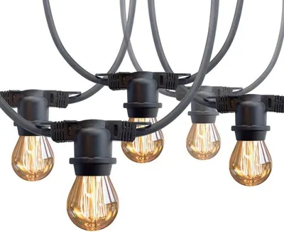 Imagen del producto de Guirnalda de luces MIMOSA - 20 metros - 20 bombillas LED con casquillo E27 - Bombillas no incluidas
