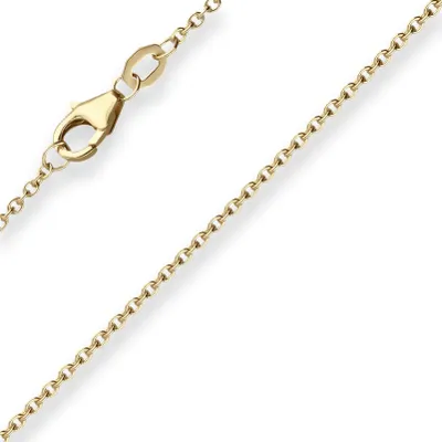 Produktbild von 1,7mm Ankerkette flach Goldkette Collier Halskette aus 375 Gold Gelbgold 42cm