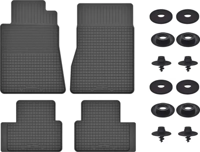 Produktbild von Gummimatten Mit Stoppern Für: Mercedes A- Klasa W169 (2004-2012) Schwarz Set