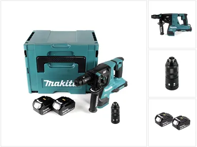 Immagine prodotto di Makita DHR 281 MJ Tassellatore a batteria 2x 18 V / SDS-PLUS in valigetta Makpac + 2x Batterie BL 1840 B 4,0 Ah - senza caricabatterie