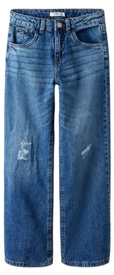 Produktbild von NAME IT Mädchen Girl Wide Fit Weite Jeans, Dark Blue Denim, 152 EU