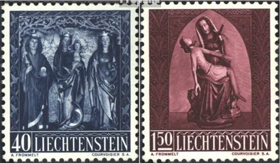 Produktbild von Briefmarken Liechtenstein 1957 Mi 362-364 (kompl.Ausg.) postfrisch Weihnachten