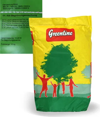 Produktbild von Greenline GL 820 Begrünungsmischung 10 kg, Grassamen, Rasensamen