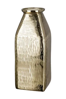 Immagine prodotto di Gilde Vase, "Lola", Aluminium, goldfarben, VE 1, L. 13 cm, B. 13 cm, H. 38 cm 69151 4063387691519