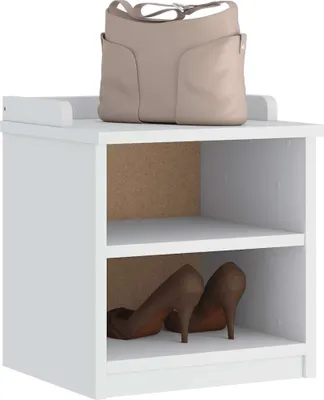 Produktbild von "2026 Promotion" Flurbank SANDNES Weiß 45x40x50 cm Massivholz Kiefer - Sitzbänke CC23596