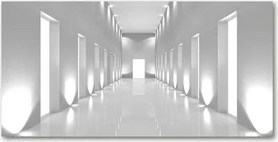 Produktbild von Tulup Glas-Bild -140x70- Wandkunst Dekorative Wand für Küche & Wohnzimmer - Kunst: modern & klassisch - Flur - Weiß