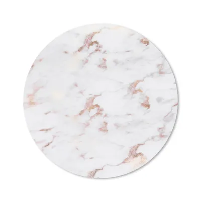 Produktbild von MuchoWow® Mauspad Mousepad Marmor - Rosa - Weiß 20x20 cm - Mousepads - Maus Mat - Pad - Mausunterlage - Schreibtischmatte