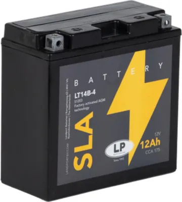 Produktbild von Batterie AGM SLA 12V 12Ah für Motorrad Startbatterie MS LT14B-4