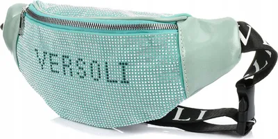 Image de Grand sac pour femme avec lanière, cristaux, menthe