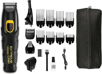 Immagine prodotto di Rasoio elettrico WAHL Extreme Grip Advanced, ricaricabile, autonomia 240 min, regolatore 3-25 mm, nero