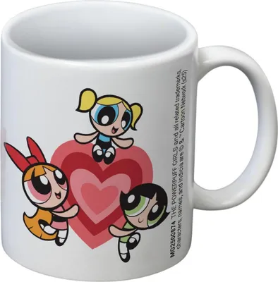 Obrázek produktu pro The Powerpuff Girls - Hrnek na kávu, srdce, 325ml PM12032 (Jedna velikost) (Barevný)