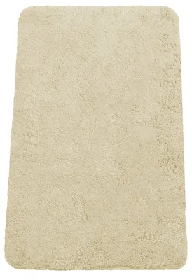 Image de Tapis de bain 70 x 120 cm - Tapis de bain rectangulaire en chenille, antidérapant, absorbant, lavable en machine - Beige