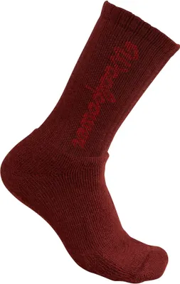 Image de Chaussette de sport Woolpower pour enfants, modèle 400, couleur rouge rouille, taille 28-31