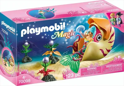 Produktbild von PLAYMOBIL Meerjungfrau mit Schneckengondel, 70098