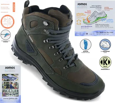 Produktbild von Herren Stiefelette grün JOMOS aus Leder in Extra breit von Größe 41 bis 43