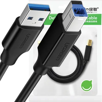 Immagine prodotto di Ugreen 10372 Cavo USB USB 3.2 Gen 1 (3.1 Gen 1) 2 m USB A USB B Nero