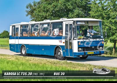Obrázek produktu pro Pohlednice BUS č. 20 - Karosa LC 735.20 (1983 - 1991)