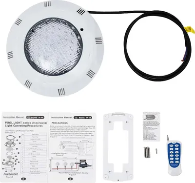 Zdjęcie produktu dla Oświetlenie LED basenu, wodoodporna konstrukcja, wiele trybów oświetlenia, regulowane