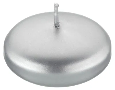 Produktbild von Schwimmkerzen Silber 26 x Ø 42 mm, 8 Stück