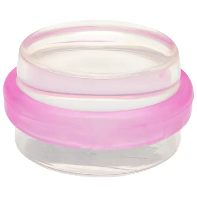 Produktbild von WAGNER Bodentürstopper CLEAR PINK - Ø 38 x 22 mm, Kunststoff, transparent/pink, selbstklebend & entfernbar - 15501711