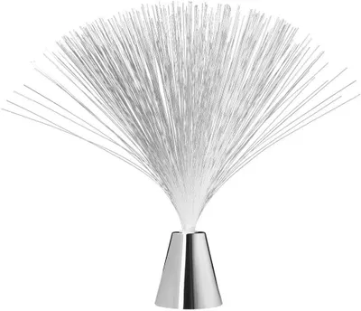 Produktbild von Glasfaserlampe mit LED – Farbwechsel – Batteriebetrieben – Tischlampe – Stimmungslicht
