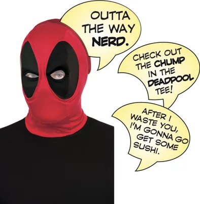 Immagine prodotto di Set Deluxe con maschera e fumetto di Deadpool