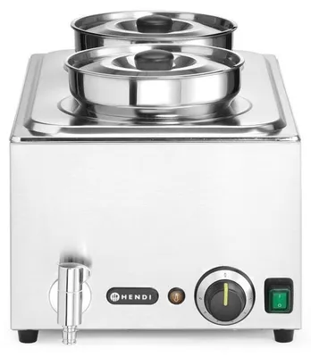 Immagine prodotto di Set Ranger per bagnomaria HENDI - con 2 contenitori GN da 4 l e coperchi, 1000 W, 30–85 °C
