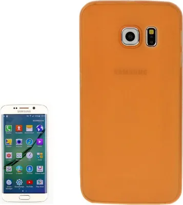 Produktbild von Schutzhülle Case Ultra Dünn 0,3mm für Handy Samsung Galaxy S6 Edge Orange