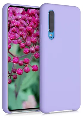Produktbild von kwmobile Handyhülle für Huawei P30 Hülle - Case Silikon - Kabelloses Laden - Schutzhülle Cover in Lavendel
