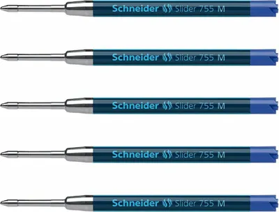 Produktbild von Schneider Slider Kugelschreiber Mine M 5er-Set blau
